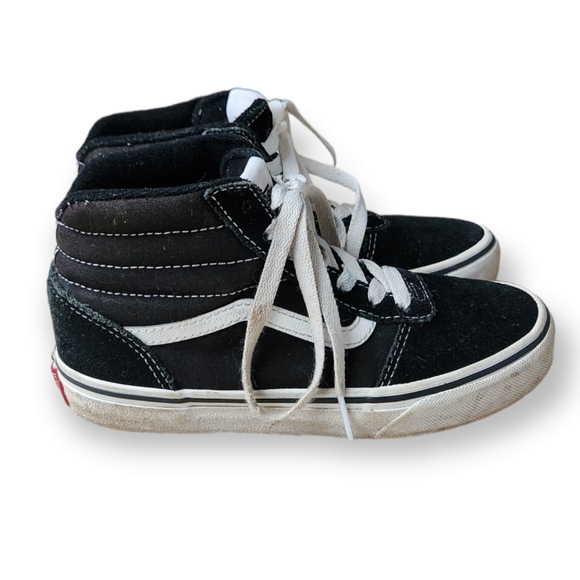 Vans Shoes High Top Old Skool Sneakers Black 2 Youth - Picture 3 of 7